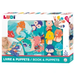 Livre De Bain Et Ses 5 Marionnettes - Ludi France -Jouets Éducatifs Boutique ludi40018 3