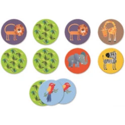 Mémo Jungle - Djeco -Jouets Éducatifs Boutique memo jungle 30 pieces djeco 1