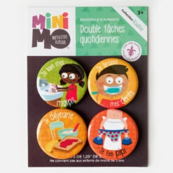 Tâches Quotidiennes, 4 Aimants - Minimo