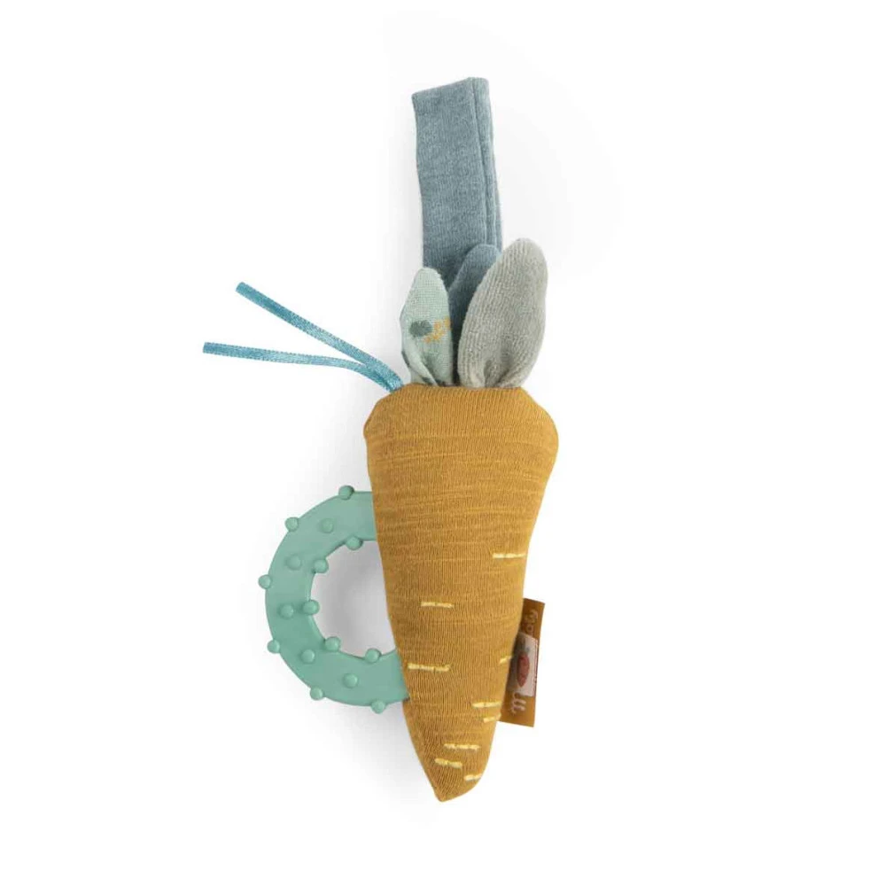 Hochet Anneau De Dentition Carotte, Trois Petits Lapins - Moulin Roty 3 Hochet Anneau De Dentition Carotte, Trois Petits Lapins - Moulin Roty