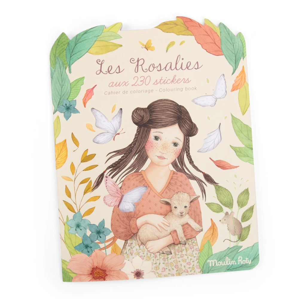 Cahier De Coloriage Avec Stickers, Les Rosalies - Moulin Roty 4 Cahier De Coloriage Avec Stickers, Les Rosalies - Moulin Roty – Image 2
