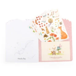 Cahier De Coloriage Avec Stickers, Les Rosalies - Moulin Roty