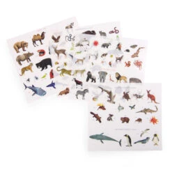 Mappemonde Avec Décalcomanies, Les Animaux Du Monde, Tout Autour Du Monde - Moulin Roty -Jouets Éducatifs Boutique mr719185 3