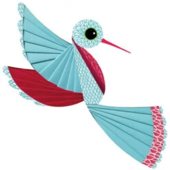 Papier Plissé, Oiseaux - Djeco -Jouets Éducatifs Boutique papier plisse oiseaux djeco 2