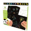 Scratch Art Avec Pochoirs - Au Sycomore -Jouets Éducatifs Boutique pochette pm scratch art pochoirs
