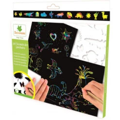 Scratch Art Avec Pochoirs - Au Sycomore