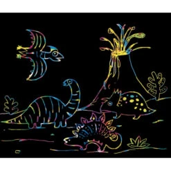 Scratch Art Avec Pochoirs - Au Sycomore -Jouets Éducatifs Boutique pochette pm scratch art pochoirs 3