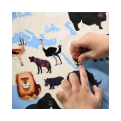 Poster Avec 67 Stickers Repositionnables, Les Animaux Du Monde - Poppik -Jouets Éducatifs Boutique ppidis003 2