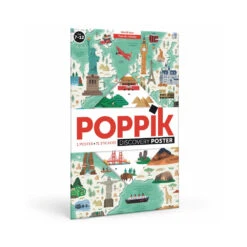 Poster Avec 71 Stickers Repositionnables, Monuments Et Sites Naturels - Poppik