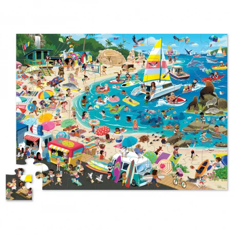 Puzzle Un Jour à La Plage, 48 Pièces - Crocodile Creek 4 Puzzle Un Jour à La Plage, 48 Pièces - Crocodile Creek – Image 2