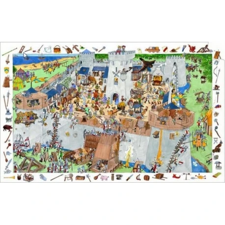Puzzle Observation Château Fort 100 Pcs - Djeco 4 Puzzle Observation Château Fort 100 Pcs - Djeco – Image 2