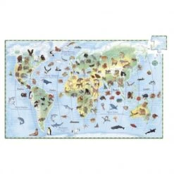 Puzzle Observation Animaux Du Monde 100 Pcs - Djeco -Jouets Éducatifs Boutique puzzle decouverte animaux du monde 100p 2