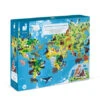 Puzzle 200 Pièces Les Animaux Menacés - Janod -Jouets Éducatifs Boutique puzzle educatif animaux menaces 200pieces janod