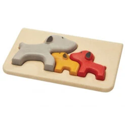 Mon Premier Puzzle En Bois Famille Des Chiens - PlanToys