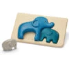 Mon Premier Puzzle En Bois Famille Des éléphants - PlanToys