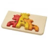 Mon Premier Puzzle En Bois Famille Des Girafes - PlanToys -Jouets Éducatifs Boutique puzzle en bois girafe plantoys
