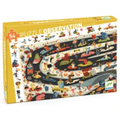 Puzzle Observation Rallye Automobile 54 Pcs - Djeco