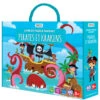 Pirates Et Krakens, Livre Et Puzzle - Sassi Editore -Jouets Éducatifs Boutique sas0023