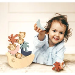 La Famille Des Singes, Jeu D'équilibre En Bois - Speedy Monkey -Jouets Éducatifs Boutique sp1012 1