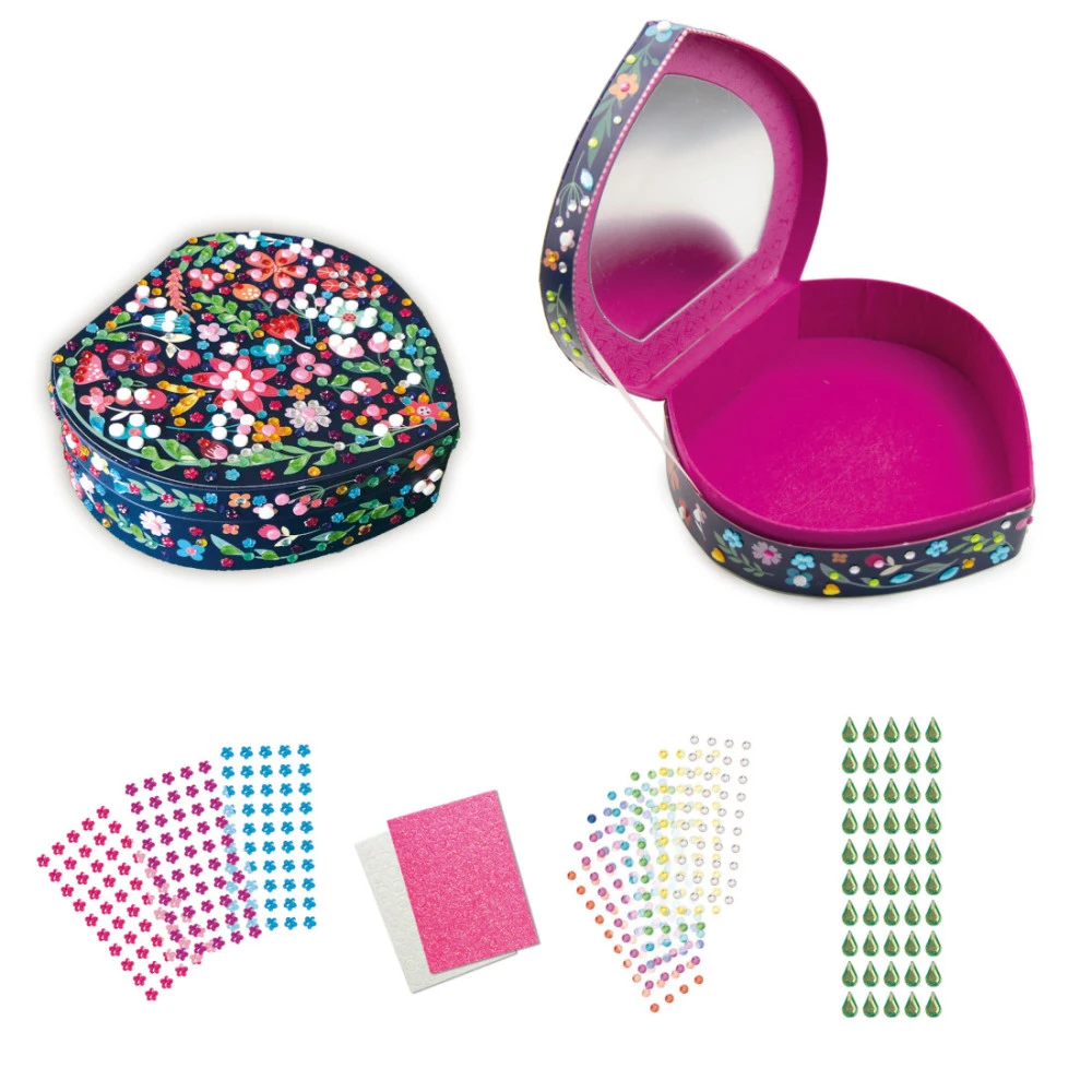 Stick & Fun, Coffret à Bijoux Coeur En Mosaïques - Au Sycomore 5 Stick & Fun, Coffret à Bijoux Coeur En Mosaïques - Au Sycomore – Image 3