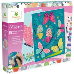 Artissimo, Tableaux à Paillettes, Papillons - Sycomore -Jouets Éducatifs Boutique syccrea004 paillettes papillons 1