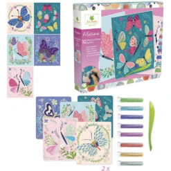 Artissimo, Tableaux à Paillettes, Papillons - Sycomore -Jouets Éducatifs Boutique syccrea004 paillettes papillons 2