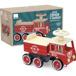Porteur En Bois Camion De Pompier - Vilac -Jouets Éducatifs Boutique vil1126r 2