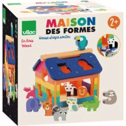 Boîte à Formes, Maison Arc-en-ciel - Vilac -Jouets Éducatifs Boutique vil7404 maison a formes vilac 2